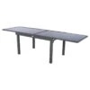 Table Rectangulaire Ext. Verre Piazza 10 P. Graphite Hespéride -Hespéride table piazza extensible 10 personnes anthracite graphite hesperide