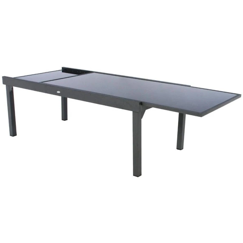 Table Rectangulaire Ext. Verre Piazza 12 P. Graphite Hespéride 6 Table Rectangulaire Ext. Verre Piazza 12 P. Graphite Hespéride – Image 4
