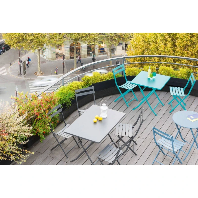 Table Rectangulaire Pliante Greensboro 4p Graphite Hespéride 6 Table Rectangulaire Pliante Greensboro 4p Graphite Hespéride – Image 4