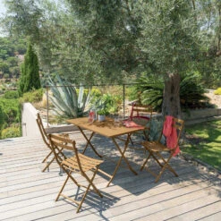 Hespéride -Hespéride table rectangulaire pliante greensboro 4p ocre hesperide 1