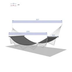 Toile Hamac Ethnique Franges 2 M Hespéride -Hespéride toile hamac ethnique franges 2 m hesperide 4