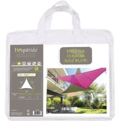 Toile Solaire 2x2x2m Curacao Blanc Hespéride 8 Toile Solaire 2x2x2m Curacao Blanc Hespéride -Hespéride toile solaire 2x2x2m luxe hesperide curacao blanc 2