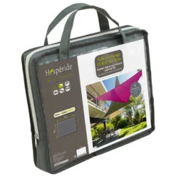 Toile Solaire 3x4m Curacao Gris Hespéride 11 Toile Solaire 3x4m Curacao Gris Hespéride -Hespéride toile solaire 3x4m luxe hesperide curacao gris 3