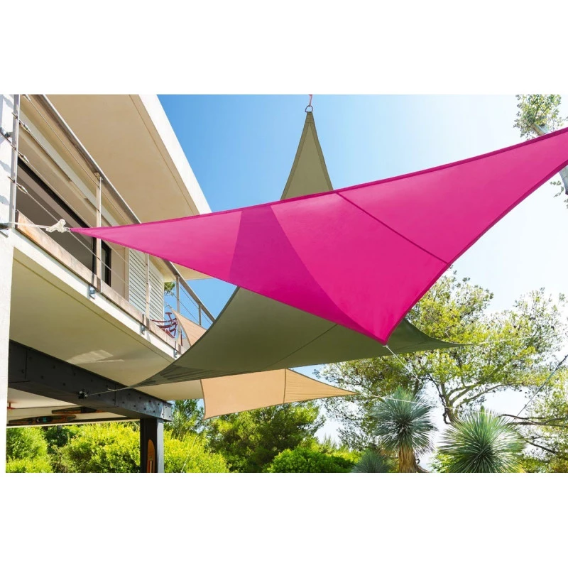 Toile Solaire 4x4x4m Curacao Blanc Hespéride 6 Toile Solaire 4x4x4m Curacao Blanc Hespéride – Image 4