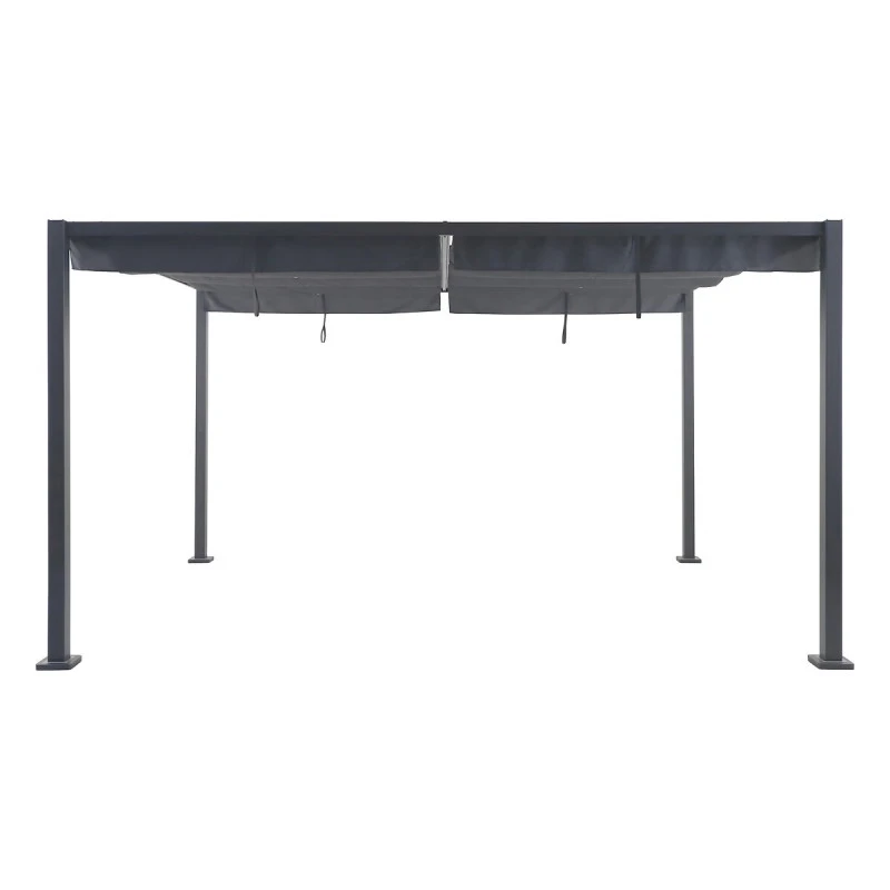 Tonnelle 4 X 3 M Aluminium Ardoise / Graphite Zalya Hespéride 4 Tonnelle 4 X 3 M Aluminium Ardoise / Graphite Zalya Hespéride – Image 2