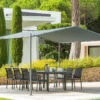 Tonnelle Certeli Carrée Forme Abri Coloris Graphite/ardoise -Hespéride tonnelle certeli carree forme abri coloris graphite ardoise