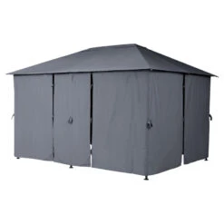 Tonnelle 3x4 M Santorini Gris Ardoise Hespéride 9 Tonnelle 3x4 M Santorini Gris Ardoise Hespéride -Hespéride tonnelle hesperide santorini gris 2