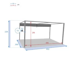 Tonnelle Palmeira 4x3 M Gris Ardoise Hespéride 11 Tonnelle Palmeira 4x3 M Gris Ardoise Hespéride -Hespéride tonnelle palmeira 4x3 m gris ardoise hesperide 4