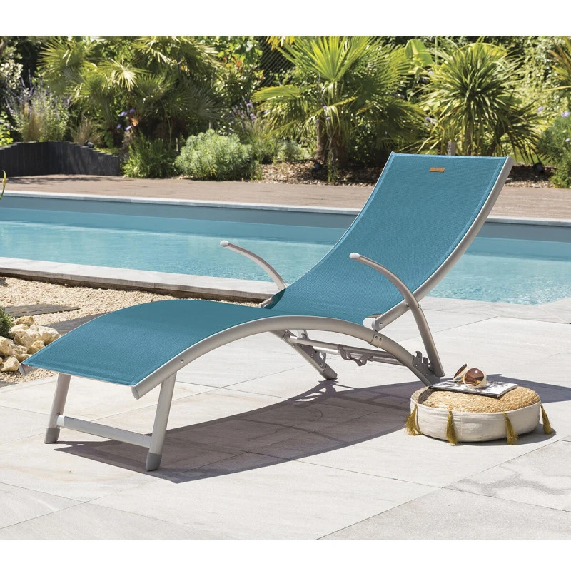 Transat Samba Pliable Et Empilable Bleu Canard Hespéride 3 Transat Samba Pliable Et Empilable Bleu Canard Hespéride